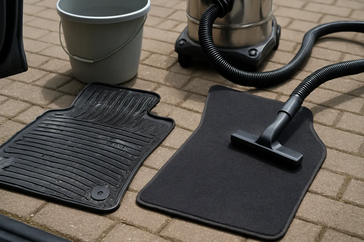 Come pulire tappetini auto in gomma e moquette: metodi diversi