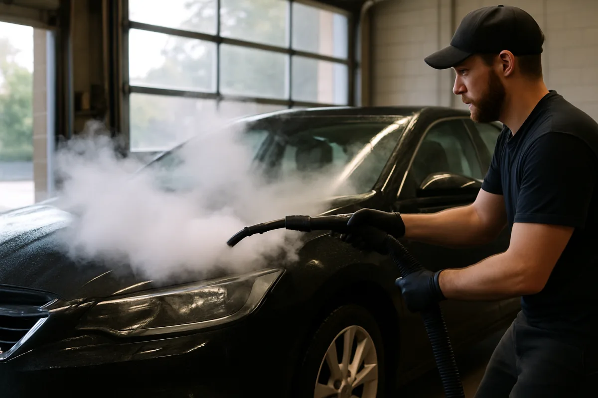 Pulizia auto a vapore: vantaggi e tecniche